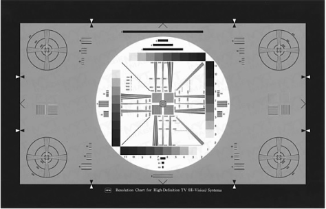 高精細度解像度測試卡